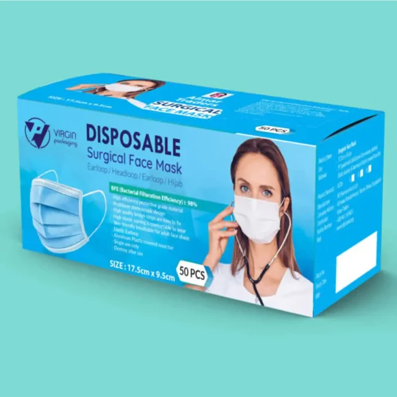 Custom Printed Face Mask Packaging Wholesale