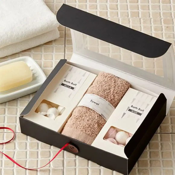 Custom Luxury Printed Gym towel packaging Boxes Wholesale