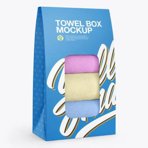 Custom Luxury Printed Gym towel packaging Boxes Wholesale