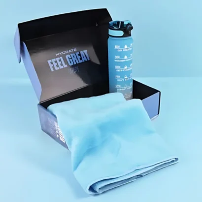 Custom Luxury Printed Hydration Gift Set Boxes Wholesale