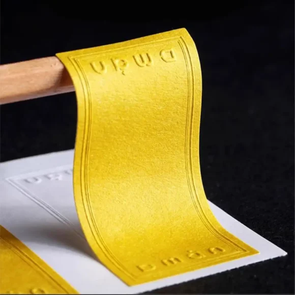 Custom Printed Luxury Textured Sticker Wholesale