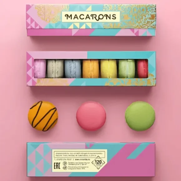 Custom Luxury Printed Macaroon Box Wholesale