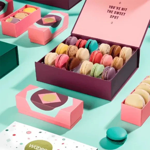 Custom Luxury Printed Macaroon Box Wholesale