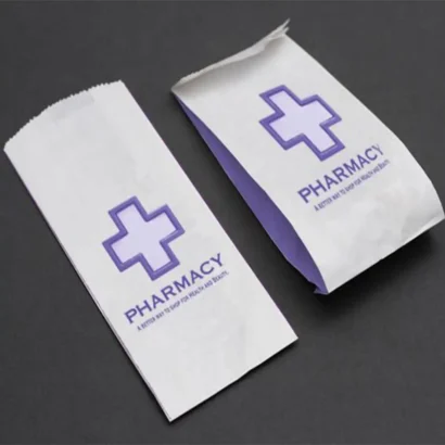 Custom luxury Paper Prescription Bags wholesale
