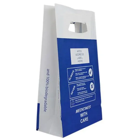 Custom luxury Paper Prescription Bags wholesale