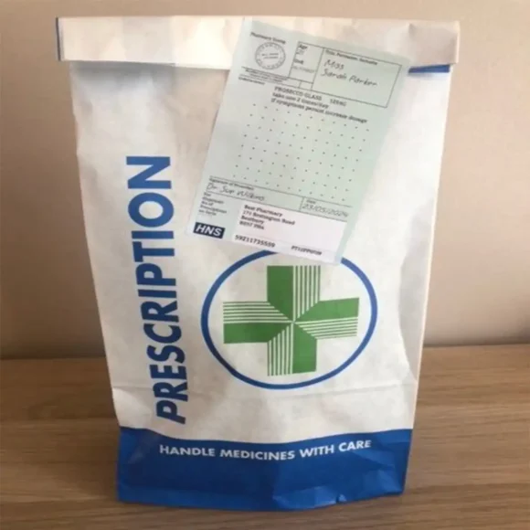 Custom luxury Paper Prescription Bags wholesale