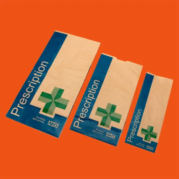 Custom luxury Paper Prescription Bags wholesale