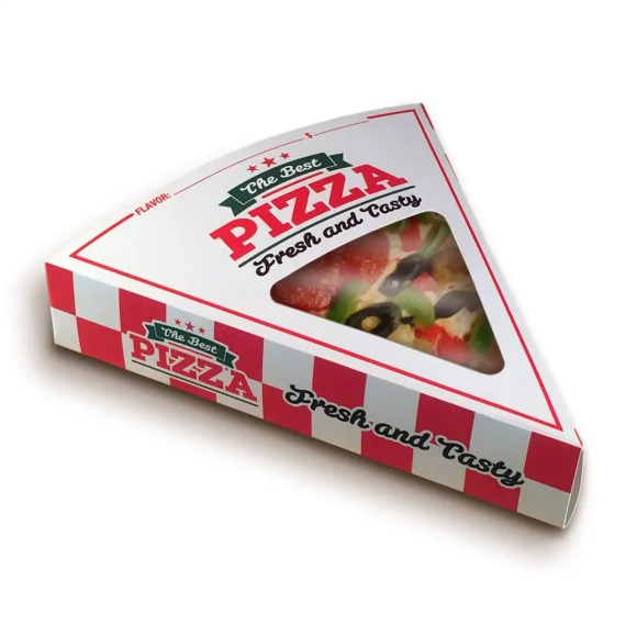 Custom Luxury Printed Pizza Slice Boxes Wholesale