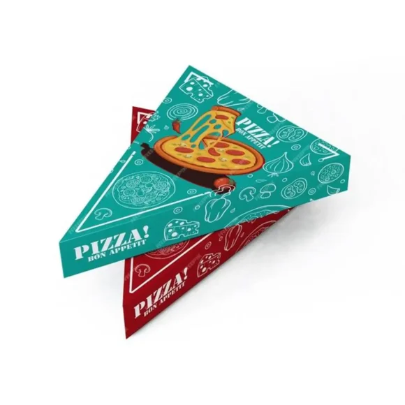 Custom Luxury Printed Pizza Slice Boxes Wholesale