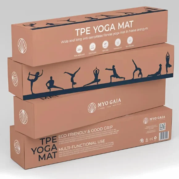 Custom Luxury Printed Yoga Mat Packaging Wholesale