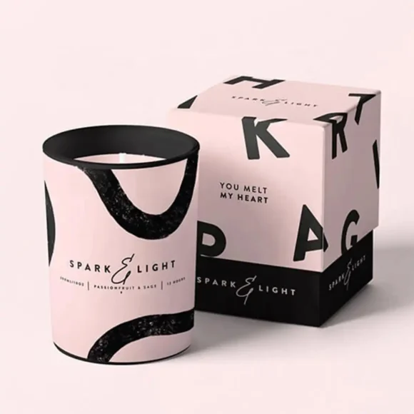 Eco-friendly luxury candle packaging for premium brands