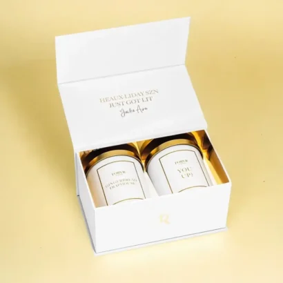 Eco-friendly luxury candle packaging for premium brands