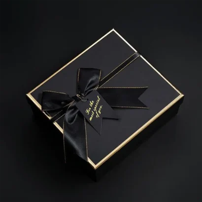 Custom luxury Matte Black Rigid Boxes wholesale