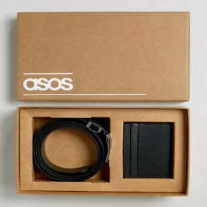 Printed custom belt box with brand logo