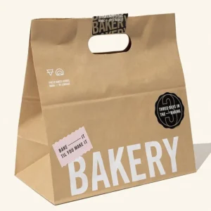 Eco-friendly kraft bag for cookies and pastries