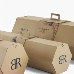 Custom luxury printed Corrugated Roller Boxes with logo wholesale