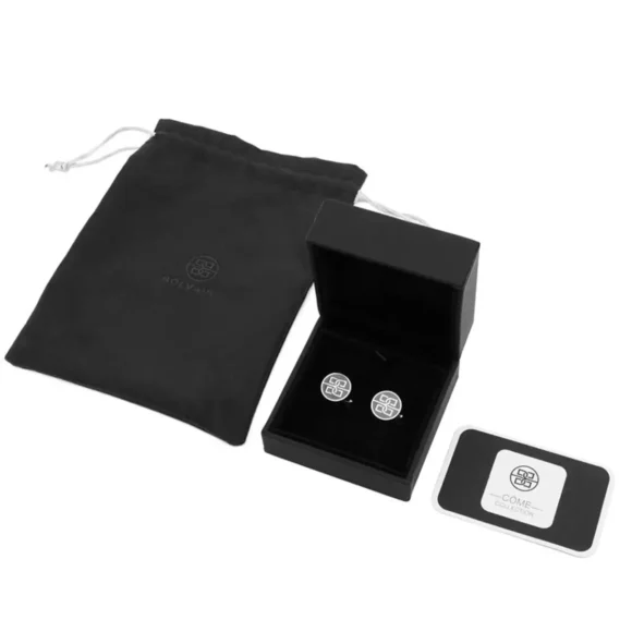Custom luxury printed Cufflink Boxes with logo wholesale