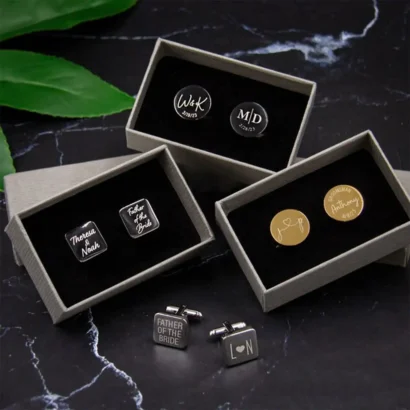 Custom luxury printed Cufflink Boxes with logo wholesale