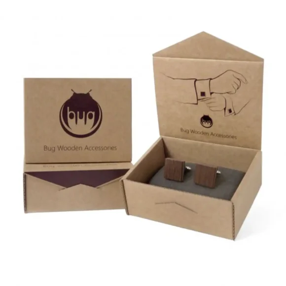 Custom luxury printed Cufflink Boxes with logo wholesale