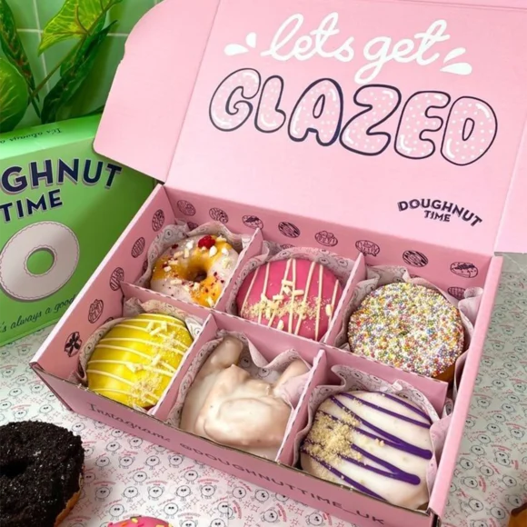 custom luxury printed Donut Boxes Packaging wholesale