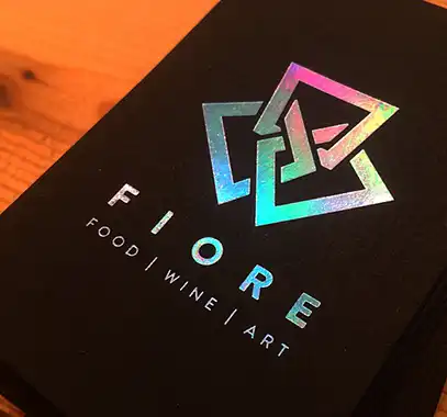 holographic foil logo printing for luxury branding