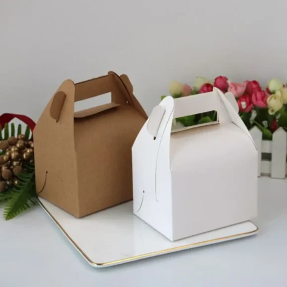 Custom Printed Kraft Gable Boxes with logo Wholesale