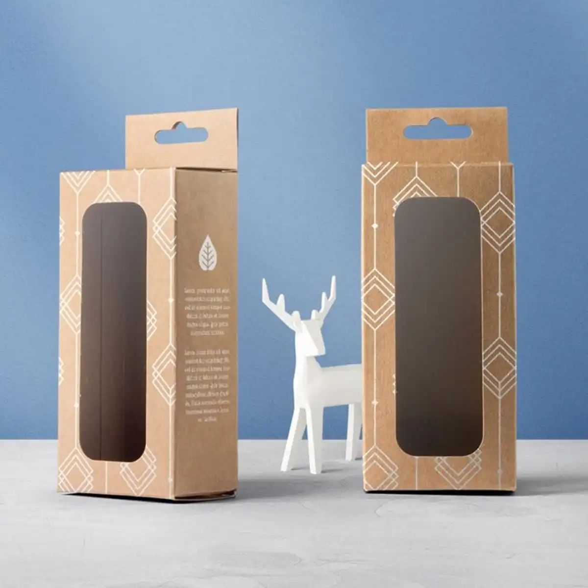 Custom Printed Kraft Window Boxes with logo Wholesale