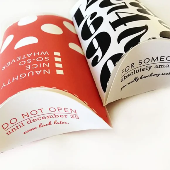 Custom Luxury Printed Pillow Boxes Wholesale