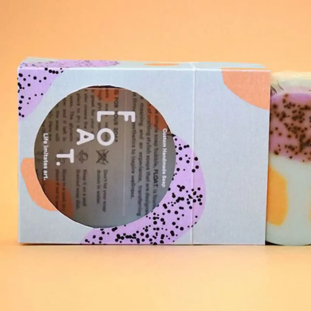 Window custom soap boxes for natural product display