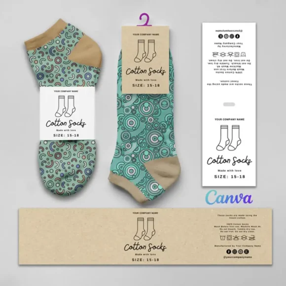 Custom luxury printed Socks Packaging with logo wholesale