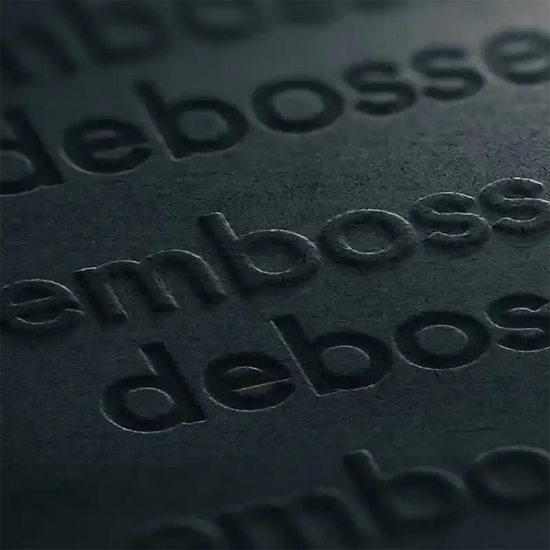 Debossing & Embossing​